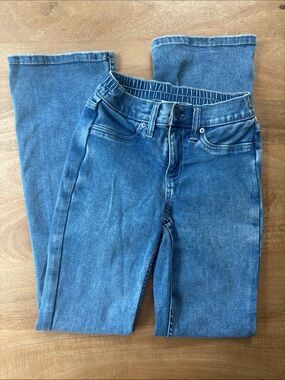 aerie Boot Cut Jeans in Mid Blue Wash